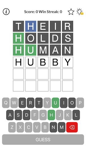Word guess: 5-letter word game 1.0.4 screenshots 4