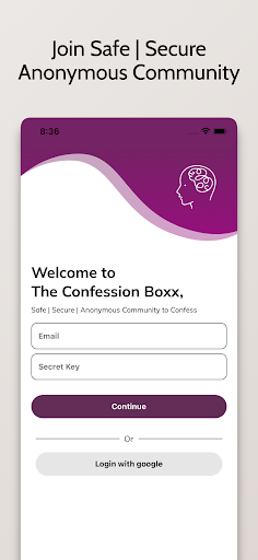 Android application The Confession Boxx screenshort