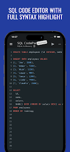 SQL Code-Pad Editor