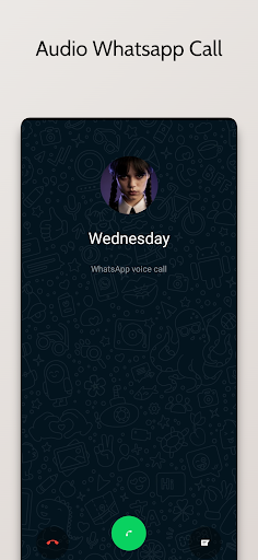 Wednesday Addams Call Prank screenshot