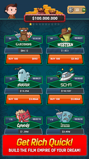 Idle Film Empire: Clicker Manager Tycoon Free Game 1.29 screenshots 2