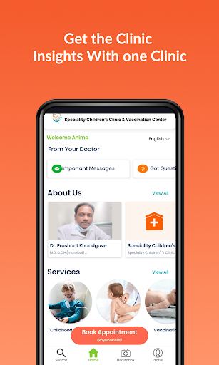 Android application Speciality Children's Clinic screenshort