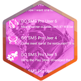 Pink Butterflies SMS Theme icon