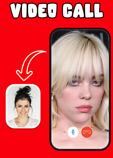 Android application Billie Eilish Fake Video Call screenshort