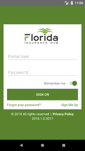 Android application Florida Insurance Hub screenshort