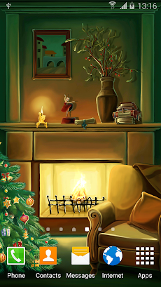 Christmas Fireplace Wallpaperのおすすめ画像1
