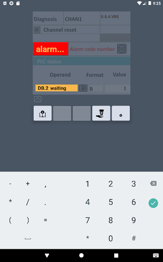 Alarms Calculator 840D Screen 3