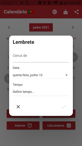 Calendário Português Screen 3