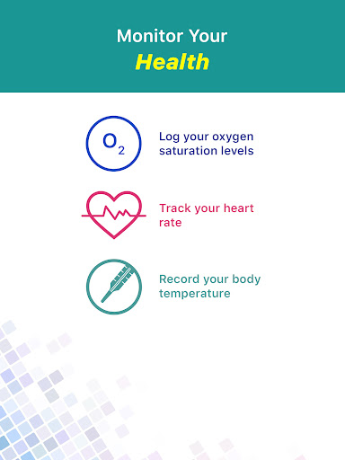 Blood Oxygen & Temperature App screenshot