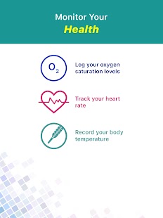 Blood Oxygen & Temperature App Capture d'écran