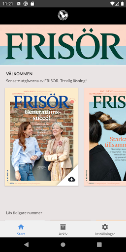 Android application Tidningen Frisör screenshort