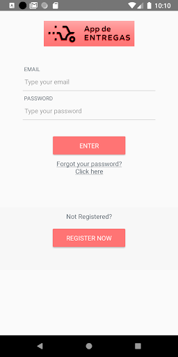 DeliveryApp - Prestador Screen 2