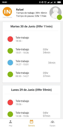 IntegriaIMS Time Tracker Screen 3