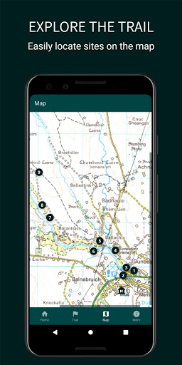Android application Dunbeath Strath Heritage Trail screenshort