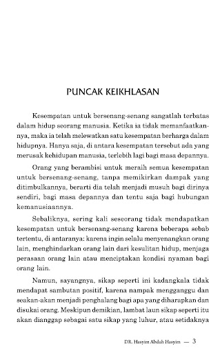 Bersedih Bukan Solusi