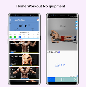 Home Workouts - No equipment - Lose Weight Trainer  screenshots 1