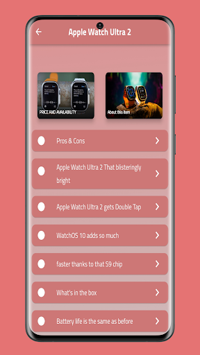 Android application Apple Watch Ultra 2 Guide screenshort