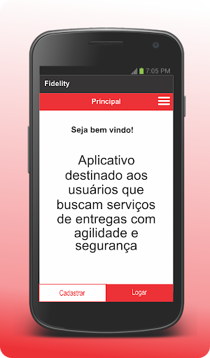 Android application Fidelity - Cliente screenshort