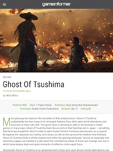 What We Want From Ghost of Tsushima 2 - Game Informer