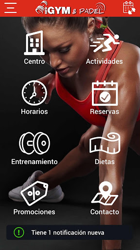 Android application New Gym & Padel screenshort