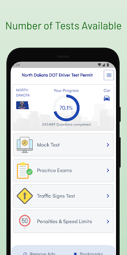 ND DMV Permit Test Guide Screen 3