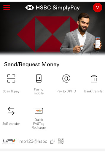 Android application HSBC Simply Pay screenshort
