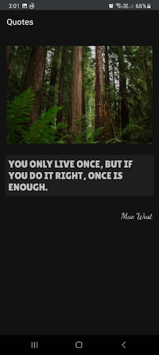 Android application Daily Quote screenshort