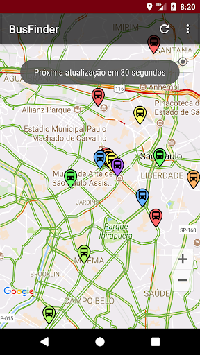 BusFinder - Ônibus SP Screenshot 1 - AppWisp.com