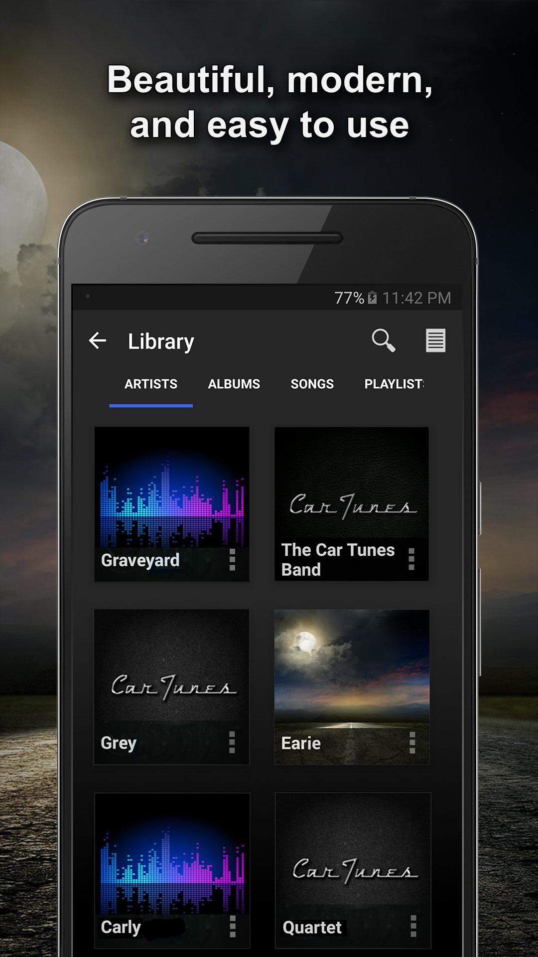 Android application Car Tunes Music Player Pro screenshort