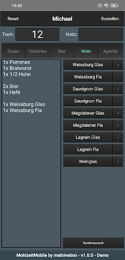 MohlzeitMobile Screen 2