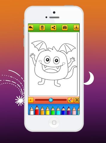 Android application Pixeame Monster Coloring Book screenshort
