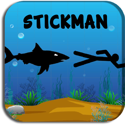 Stickman Shark Out  Icon