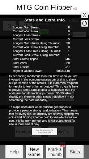 MTG Coin Flipper v2 Screen 2