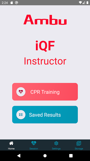 Android application Ambu® iQF Instructor screenshort