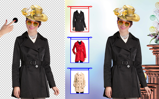 Woman Trench Coat Photo Suit Screenshot 1 - AppWisp.com
