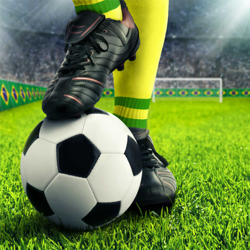 Simulation small football game logo