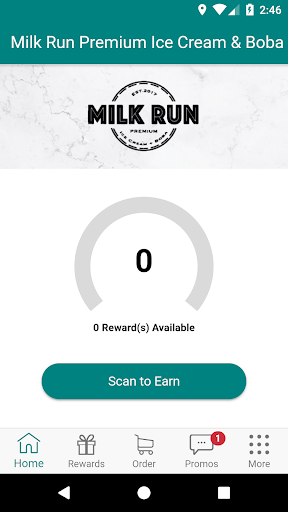 Android application Milk Run Rewards screenshort
