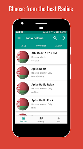 Android application Radio Belarus screenshort