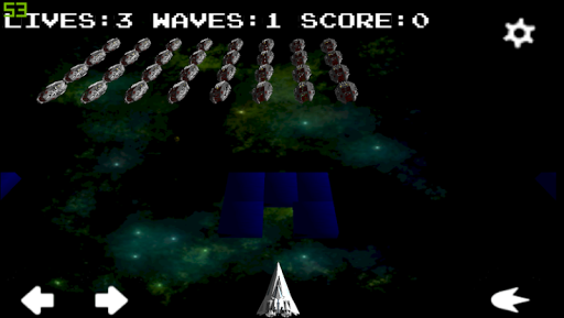 Android application Space invaders - classic retro screenshort