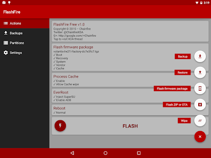 [root] FlashFire Screenshot