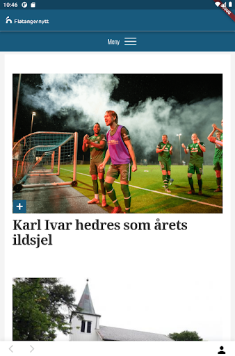 Android application Flatangernytt screenshort