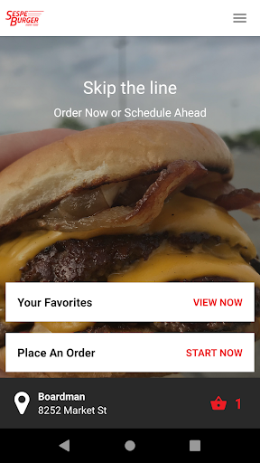 Sespe Burger Screen 2