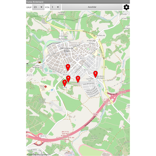 Android application Cursa d'orientació screenshort