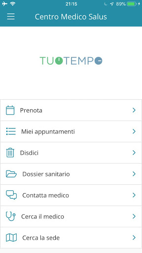 Tuotempo-Servizi per pazienti Screen 2