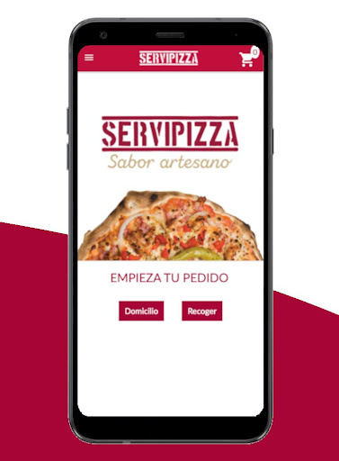 Android application ServiPizza screenshort