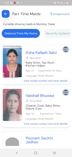 Bookmybai- Hire reliable maid Screen 3