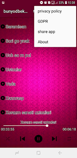 Bunyodbek Saidov & Qoshiqlar Screen 2