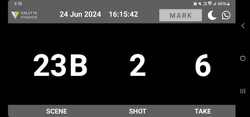 Clapperboard Screen 3