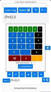 Photo Math Solver Calculator
