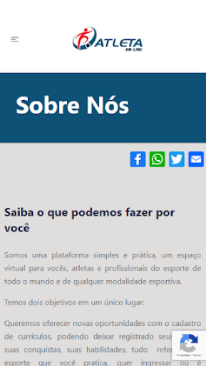 Android application Atleta Online screenshort